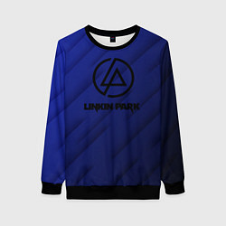 Свитшот женский Linkin park лого градиент, цвет: 3D-черный