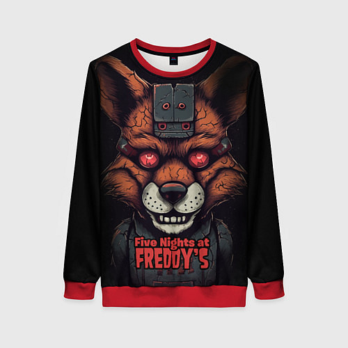 Женский свитшот Cyber Mangle / 3D-Красный – фото 1