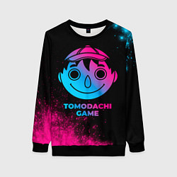 Свитшот женский Tomodachi Game - neon gradient, цвет: 3D-черный