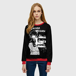 Свитшот женский Бачира Мегуру - Блю лок, цвет: 3D-красный — фото 2