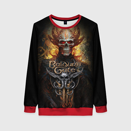 Женский свитшот Baldurs Gate 3 diablo / 3D-Красный – фото 1