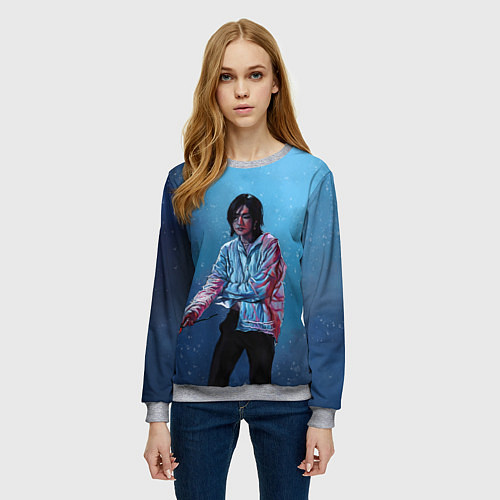 Женский свитшот Хёнджин на концерте - Stray Kids / 3D-Меланж – фото 3