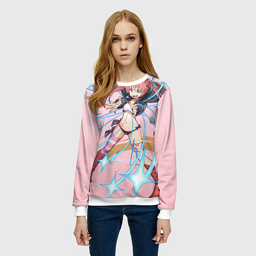 Женский свитшот О моём перерождении в слизь Милим Нава / 3D-Белый – фото 3