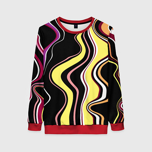 Женский свитшот Дисгармония / 3D-Красный – фото 1