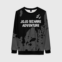 Свитшот женский JoJo Bizarre Adventure glitch на темном фоне: симв, цвет: 3D-черный