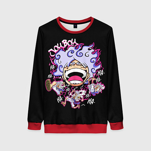 Женский свитшот Веселый 5 Гир Луффи / 3D-Красный – фото 1