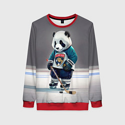Свитшот женский Panda striker of the Florida Panthers, цвет: 3D-красный