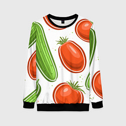 Женский свитшот Помидоры и огурцы