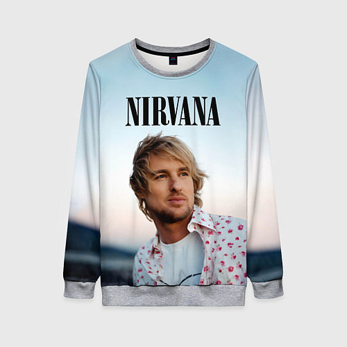 Женский свитшот Тру фанат Nirvana / 3D-Меланж – фото 1