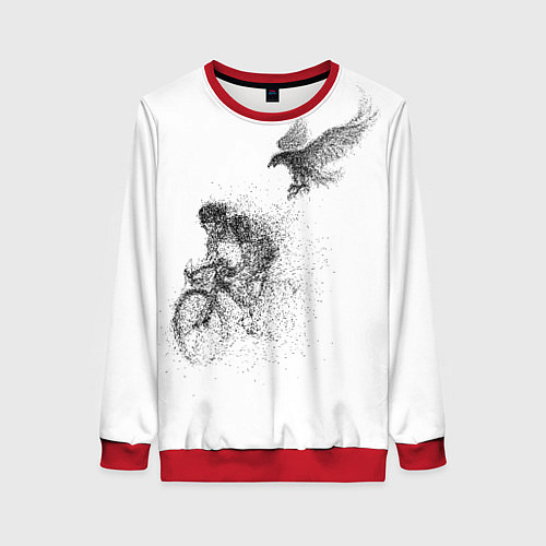 Женский свитшот Скорость,моя стихия / 3D-Красный – фото 1