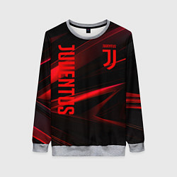 Женский свитшот Juventus black red logo