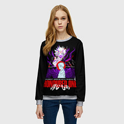 Свитшот женский Сатору Годжо избранный, цвет: 3D-меланж — фото 2