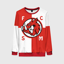 Свитшот женский FCSM мясо, цвет: 3D-красный