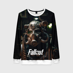 Свитшот женский Fallout man, цвет: 3D-белый