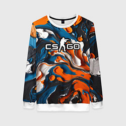 Женский свитшот Мазки краски - CS GO
