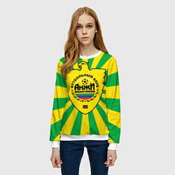 Свитшот женский Футбольный клуб Анжи, цвет: 3D-белый — фото 2