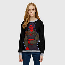 Свитшот женский Карлах - Baldurs gate 3, цвет: 3D-меланж — фото 2