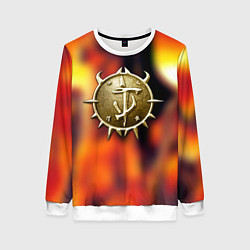 Свитшот женский Дум гай символ, цвет: 3D-белый