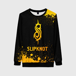 Свитшот женский Slipknot - gold gradient, цвет: 3D-черный