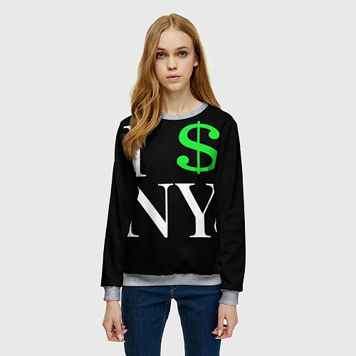 Женский свитшот I steal NY - Payday 3 / 3D-Меланж – фото 3