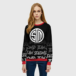 Свитшот женский TSM style, цвет: 3D-красный — фото 2