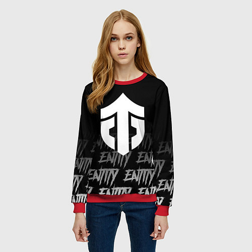 Женский свитшот Entity / 3D-Красный – фото 3
