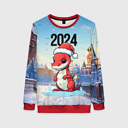 Женский свитшот Новогодний дракон 2024