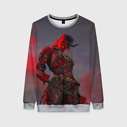 Свитшот женский Карлах из Baldurs Gate 3, цвет: 3D-меланж