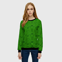Свитшот женский Shrek: Pattern, цвет: 3D-черный — фото 2