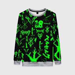 Женский свитшот Berserk neon green