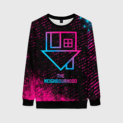Свитшот женский The Neighbourhood - neon gradient, цвет: 3D-черный
