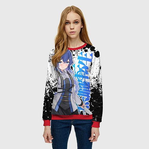 Женский свитшот Рокси из Реинкарнации безработного / 3D-Красный – фото 3