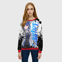 Свитшот женский Рокси из Реинкарнации безработного, цвет: 3D-красный — фото 2