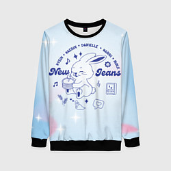 Свитшот женский Newjeans bunny, цвет: 3D-черный