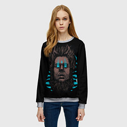 Свитшот женский Wayne Static - X, цвет: 3D-меланж — фото 2