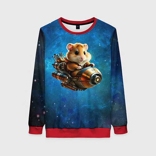 Женский свитшот Хомялёт / 3D-Красный – фото 1