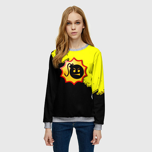 Женский свитшот Croteam Сэм Стоун / 3D-Меланж – фото 3