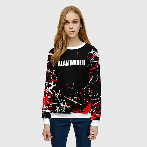 Женский свитшот Alan Wake 2 писатель / 3D-Белый – фото 3