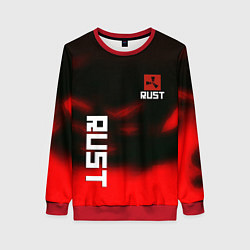 Свитшот женский Rust the game colors, цвет: 3D-красный