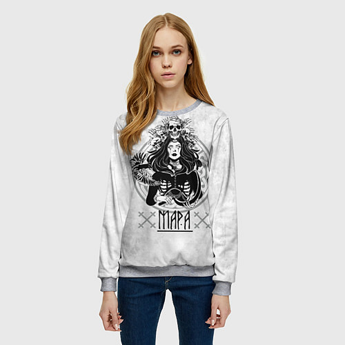 Женский свитшот Мара / 3D-Меланж – фото 3