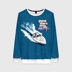Свитшот женский Grand Theft Auto - Vice City, цвет: 3D-белый