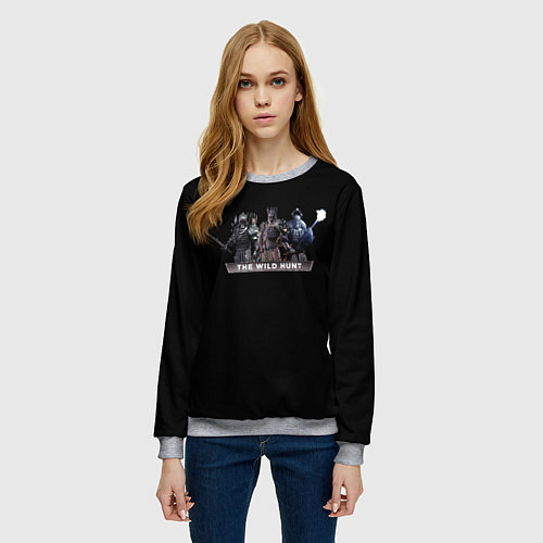 Женский свитшот The Witcher CD Projekt / 3D-Меланж – фото 3