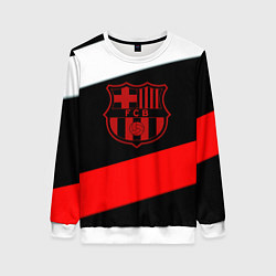 Свитшот женский Barcelona stripes sport, цвет: 3D-белый