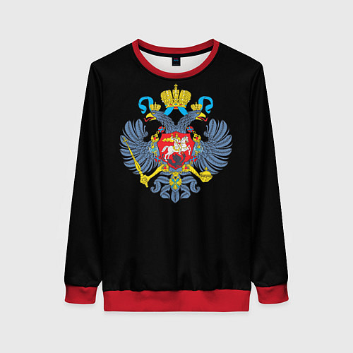 Женский свитшот Имперская символика России / 3D-Красный – фото 1