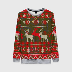 Женский свитшот Рождественский орнамент