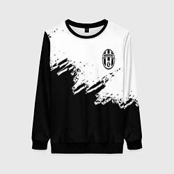 Свитшот женский Juventus black sport texture, цвет: 3D-черный