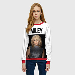 Свитшот женский Miley Cyrus, цвет: 3D-красный — фото 2