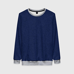 Женский свитшот Однотонный тёмно-синий текстура