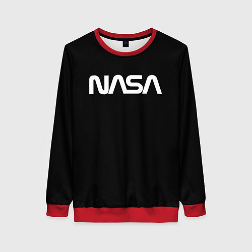 Женский свитшот NASA space logo / 3D-Красный – фото 1