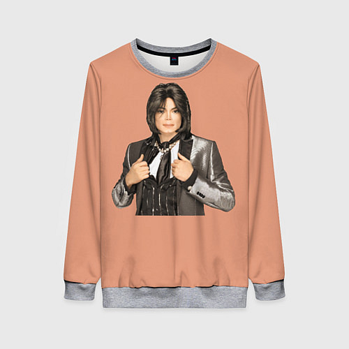 Женский свитшот Michael Jackson MJ / 3D-Меланж – фото 1